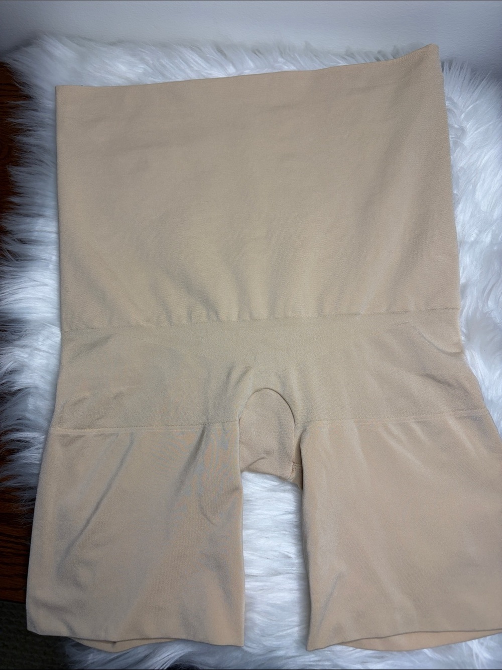 SPANX Assets High-Waist Shapewear Shorts in Beige SIZE 1X